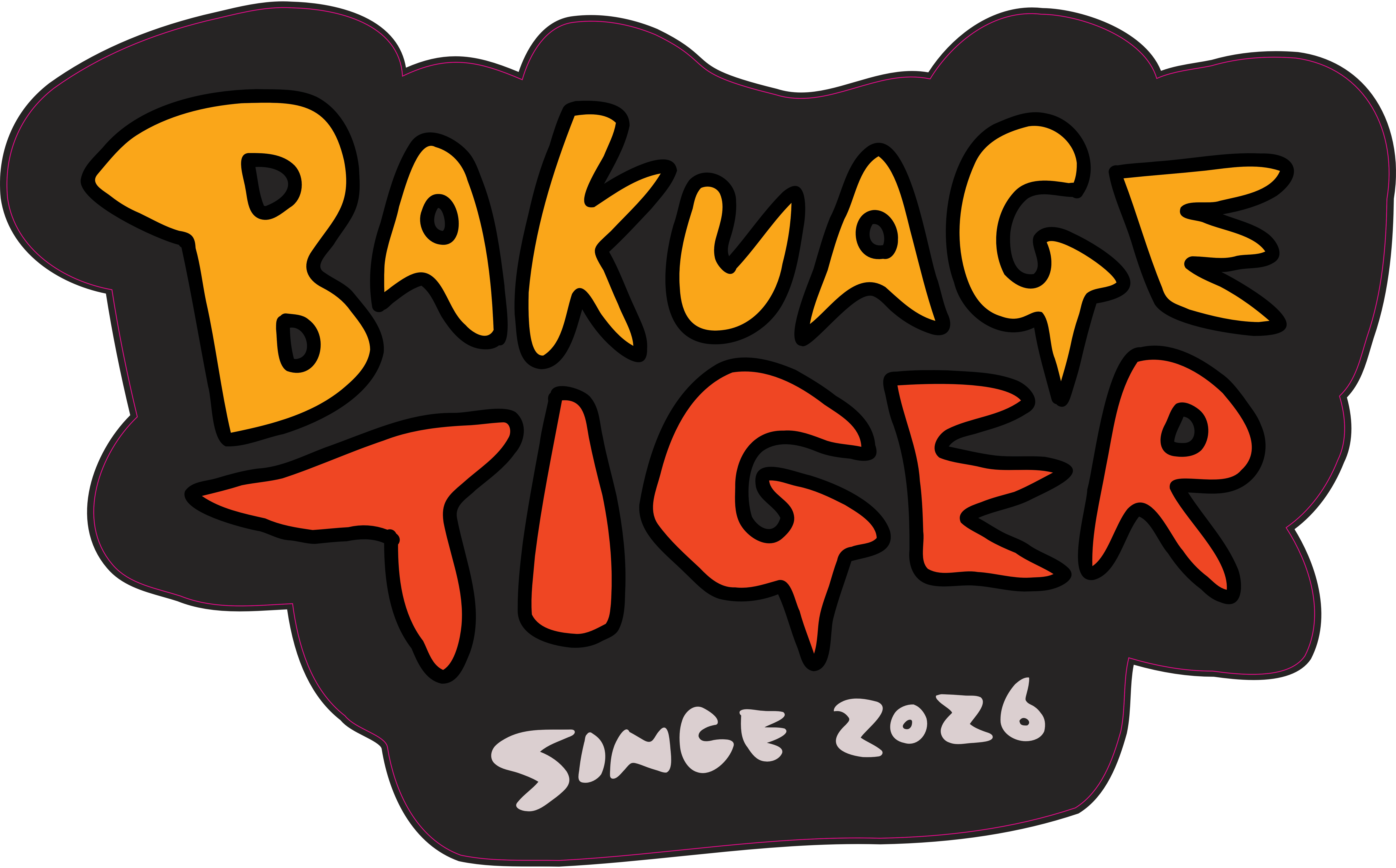 Bakuage Tiger ロゴステッカー